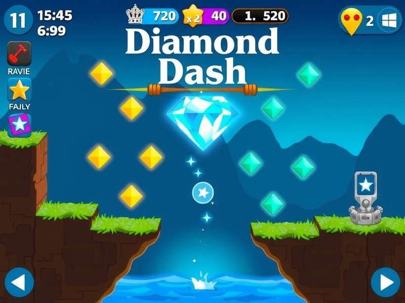 Diamond Dash Gameplay Screenshot